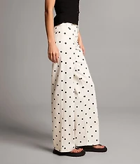 Billie Polka Dot Wide Leg Stretch Jean
