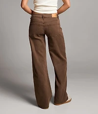 Taylor Low Slung Wide Leg Stretch Jean