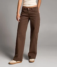 Taylor Low Slung Wide Leg Stretch Jean
