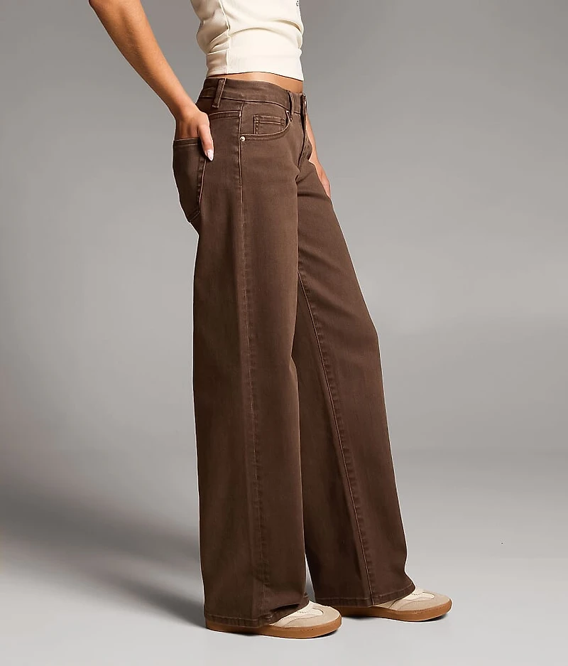Taylor Low Slung Wide Leg Stretch Jean