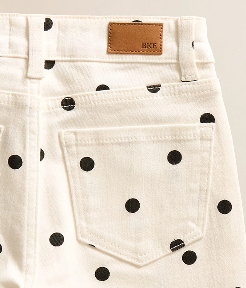 Girls - Mini Billie Polka Dot Wide Leg Stretch Jean