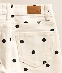 Girls - Mini Billie Polka Dot Wide Leg Stretch Jean