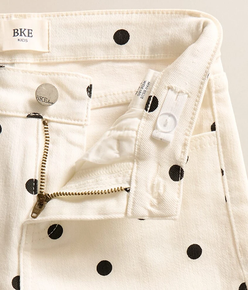Girls - Mini Billie Polka Dot Wide Leg Stretch Jean