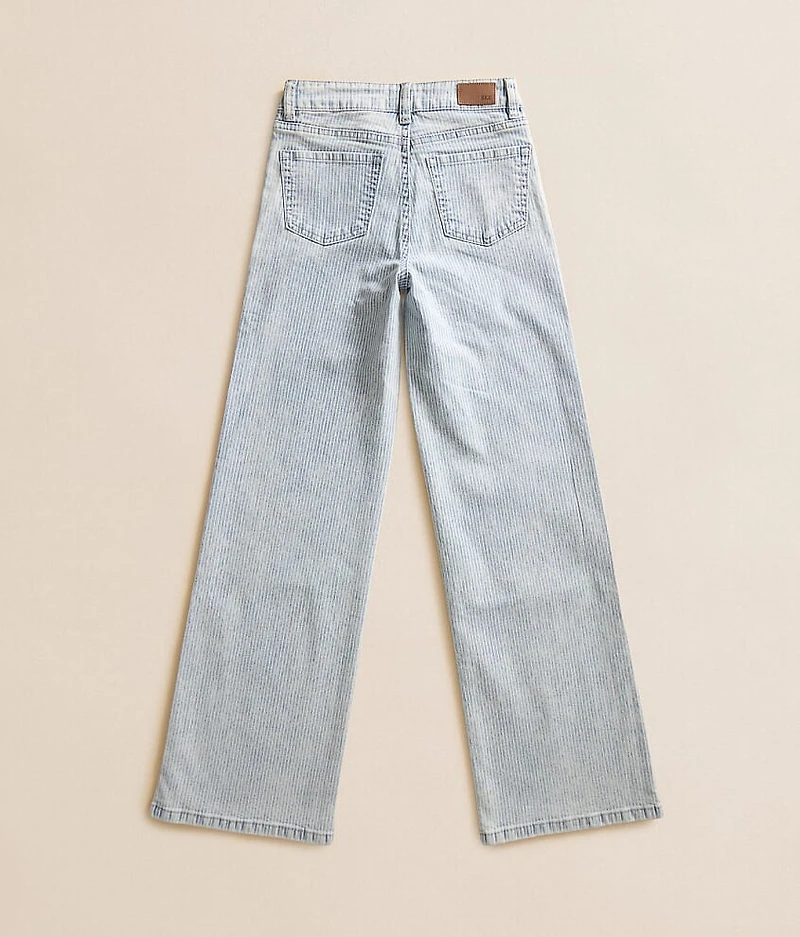 Girls - Mini Billie Pinstripe Wide Leg Stretch Jean