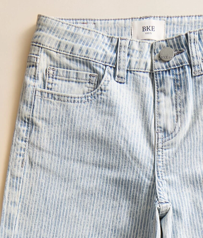Girls - Mini Billie Pinstripe Wide Leg Stretch Jean
