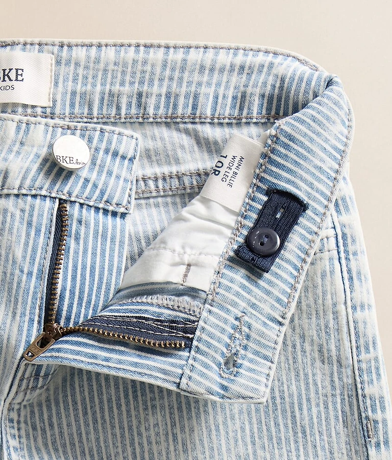 Girls - Mini Billie Pinstripe Wide Leg Stretch Jean