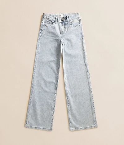 Girls - Mini Billie Pinstripe Wide Leg Stretch Jean