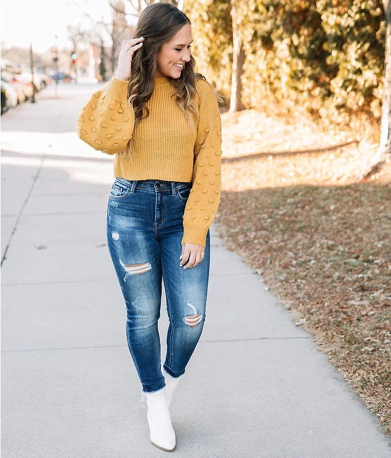 Curvy High Rise Ankle Skinny Jean