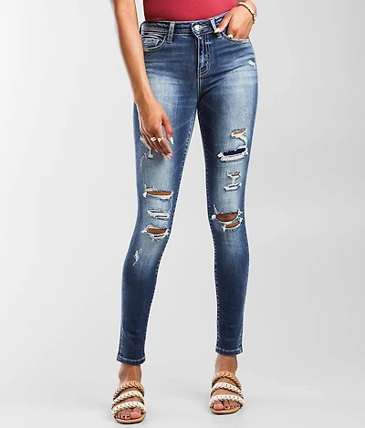 Mid-Rise Skinny Stretch Jean