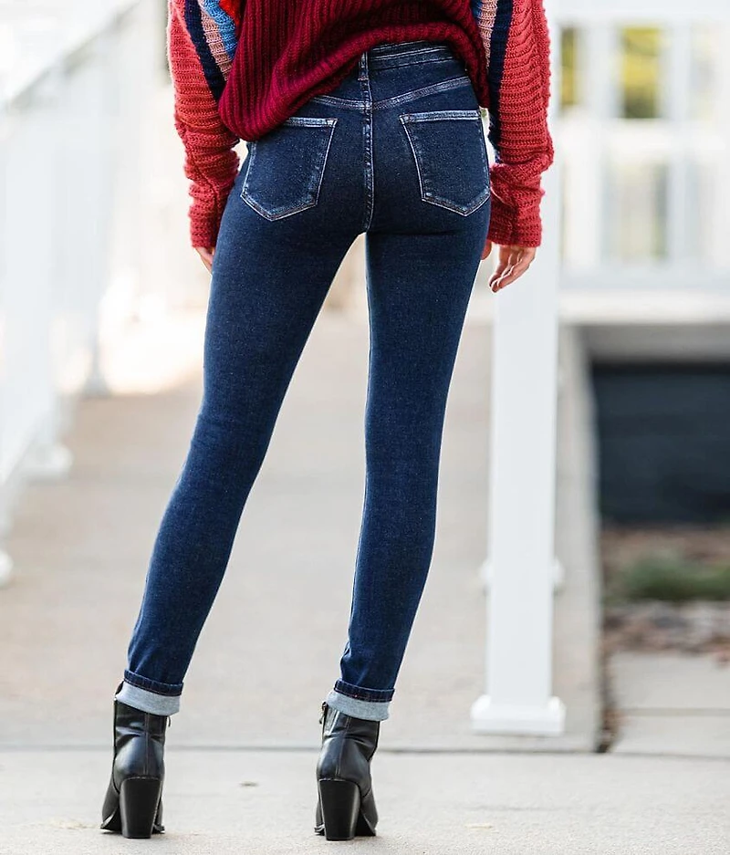 High Rise Ankle Skinny Stretch Jean
