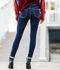 High Rise Ankle Skinny Stretch Jean