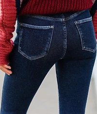 High Rise Ankle Skinny Stretch Jean