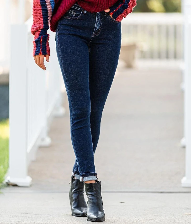 High Rise Ankle Skinny Stretch Jean
