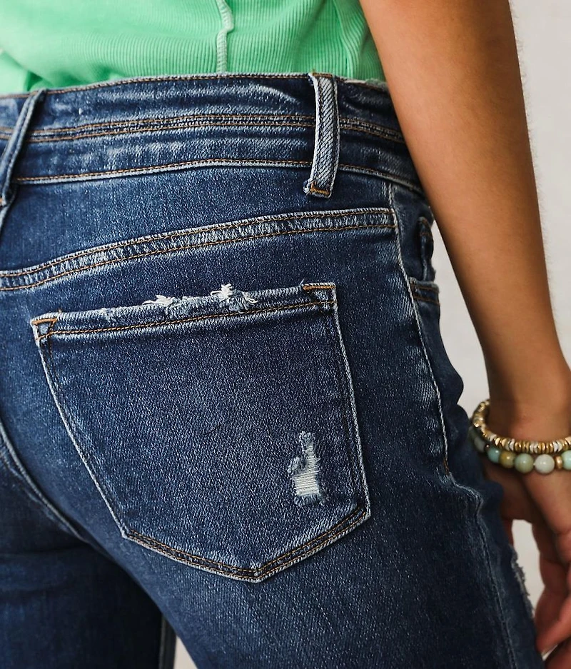 Mid-Rise Ankle Straight Jean