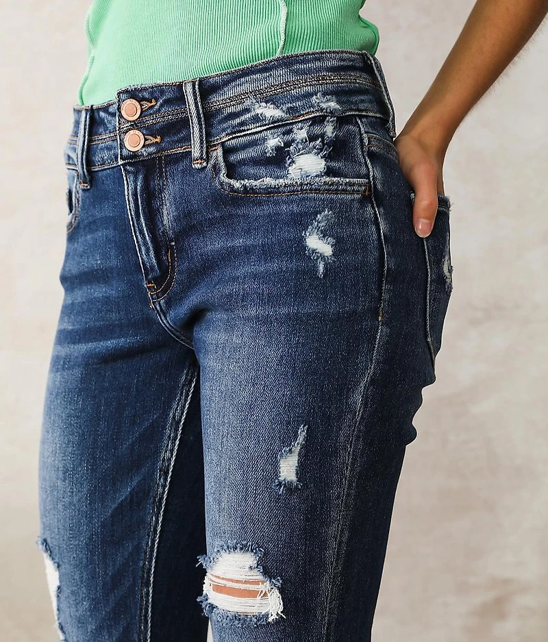 Mid-Rise Ankle Straight Jean