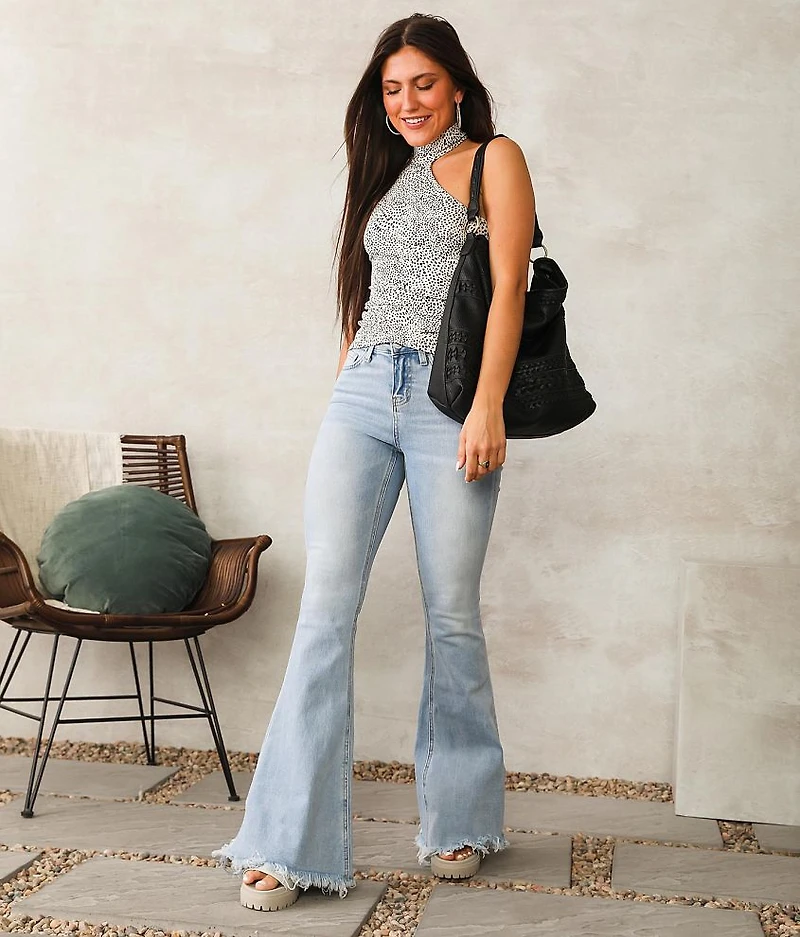 Elliott High Rise Split Flare Jean