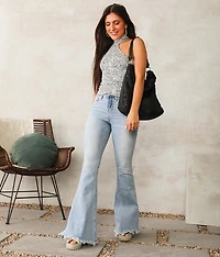 Elliott High Rise Split Flare Jean