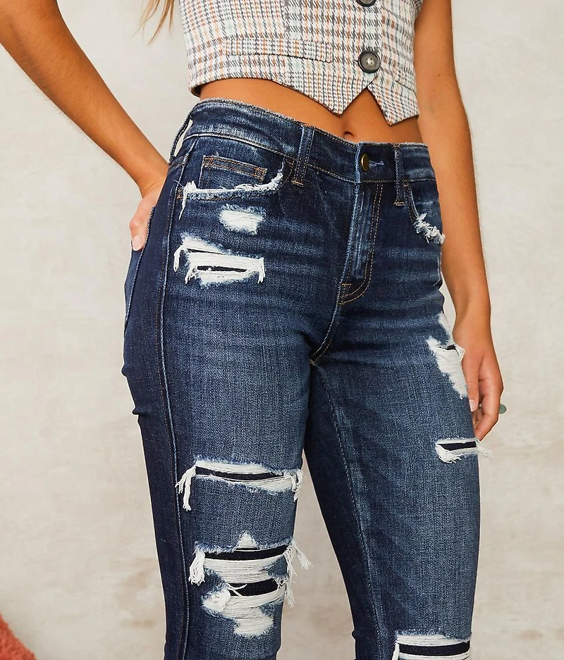 Mid-Rise Skinny Stretch Jean
