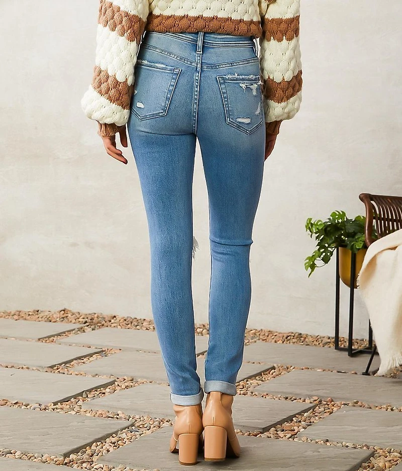 High Rise Ankle Skinny Stretch Jean