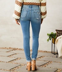 High Rise Ankle Skinny Stretch Jean