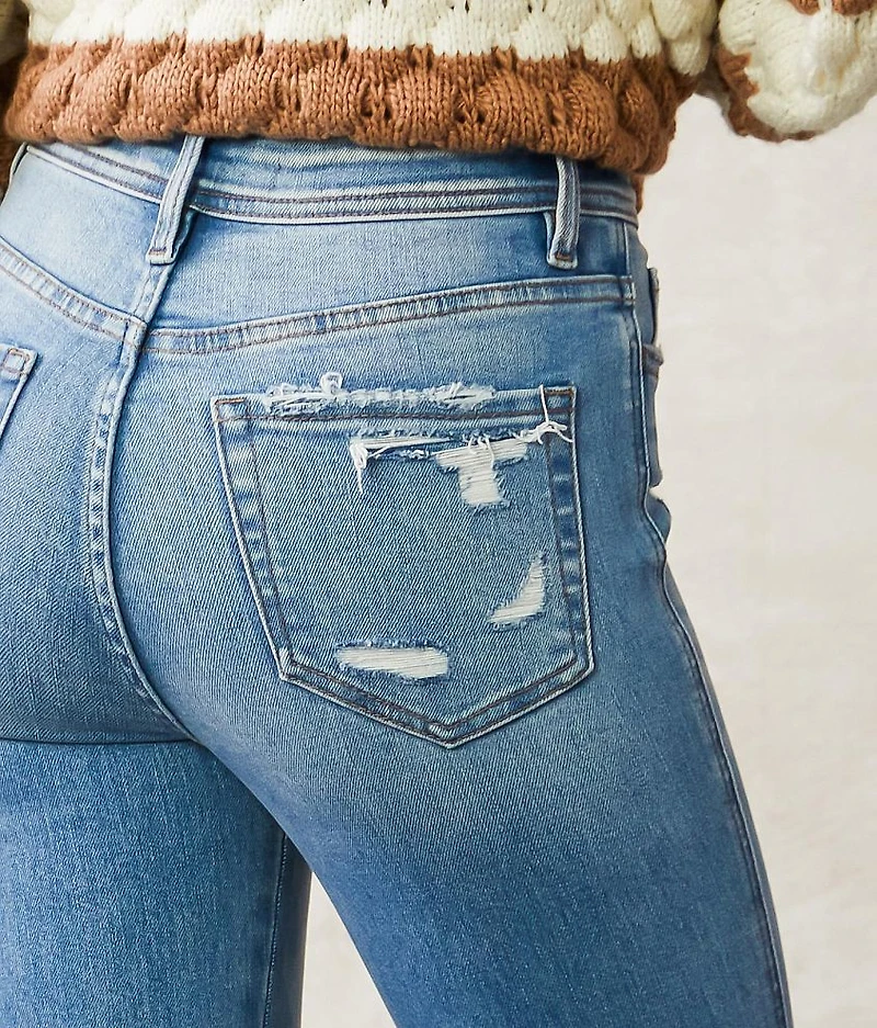 High Rise Ankle Skinny Stretch Jean