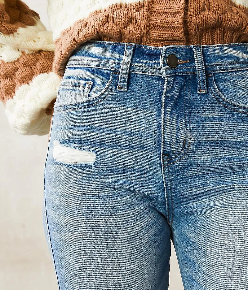 High Rise Ankle Skinny Stretch Jean