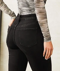 High Rise Split Flare Stretch Jean