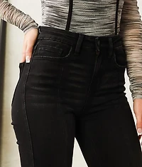 High Rise Split Flare Stretch Jean