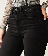 High Rise Split Flare Stretch Jean