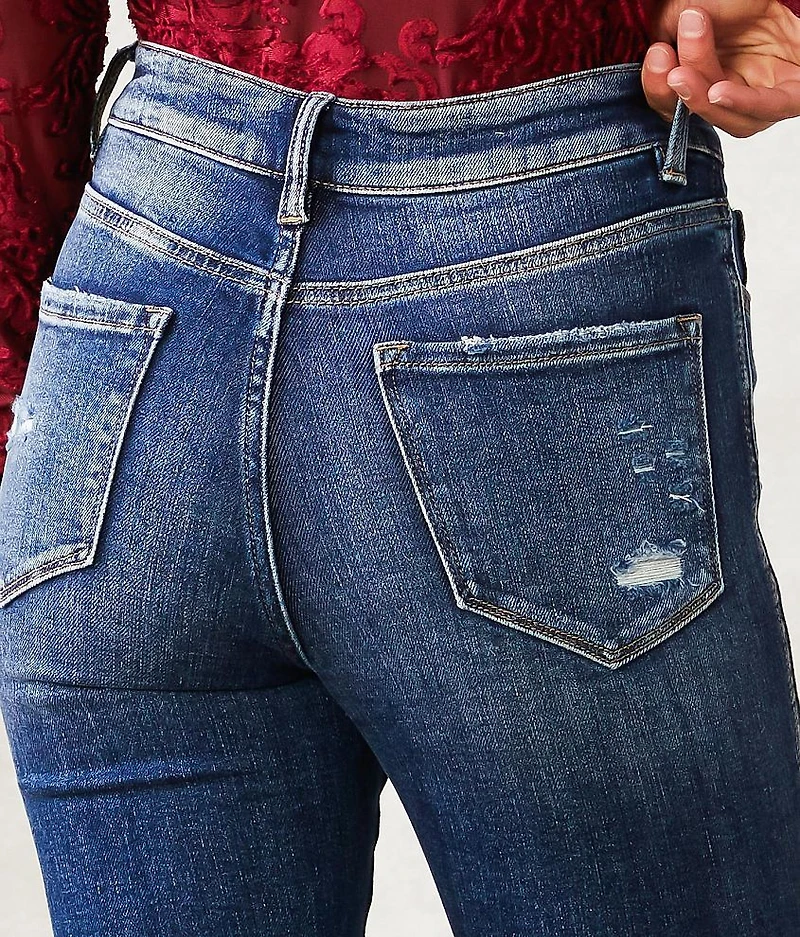 High Rise Slim Straight Stretch Jean