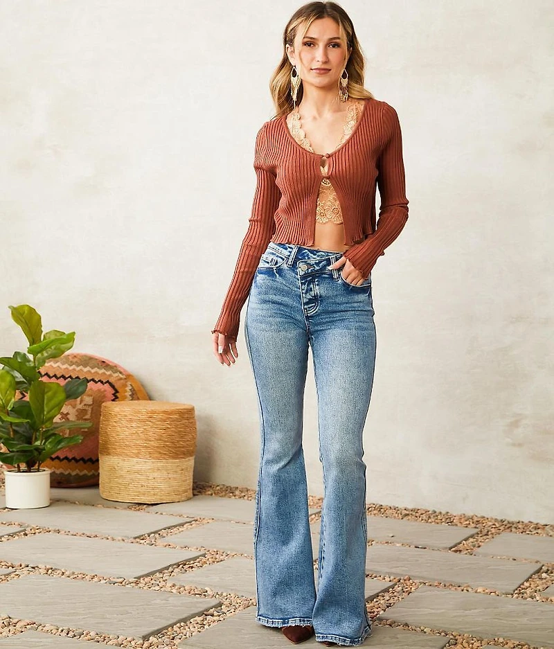 High Rise Super Flare Stretch Jean