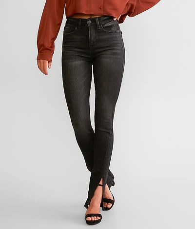 High Rise Slim Straight Stretch Jean