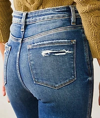 High Rise Slim Straight Stretch Jean