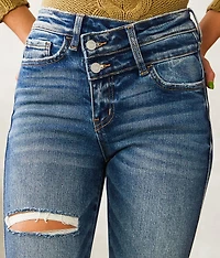 High Rise Slim Straight Stretch Jean