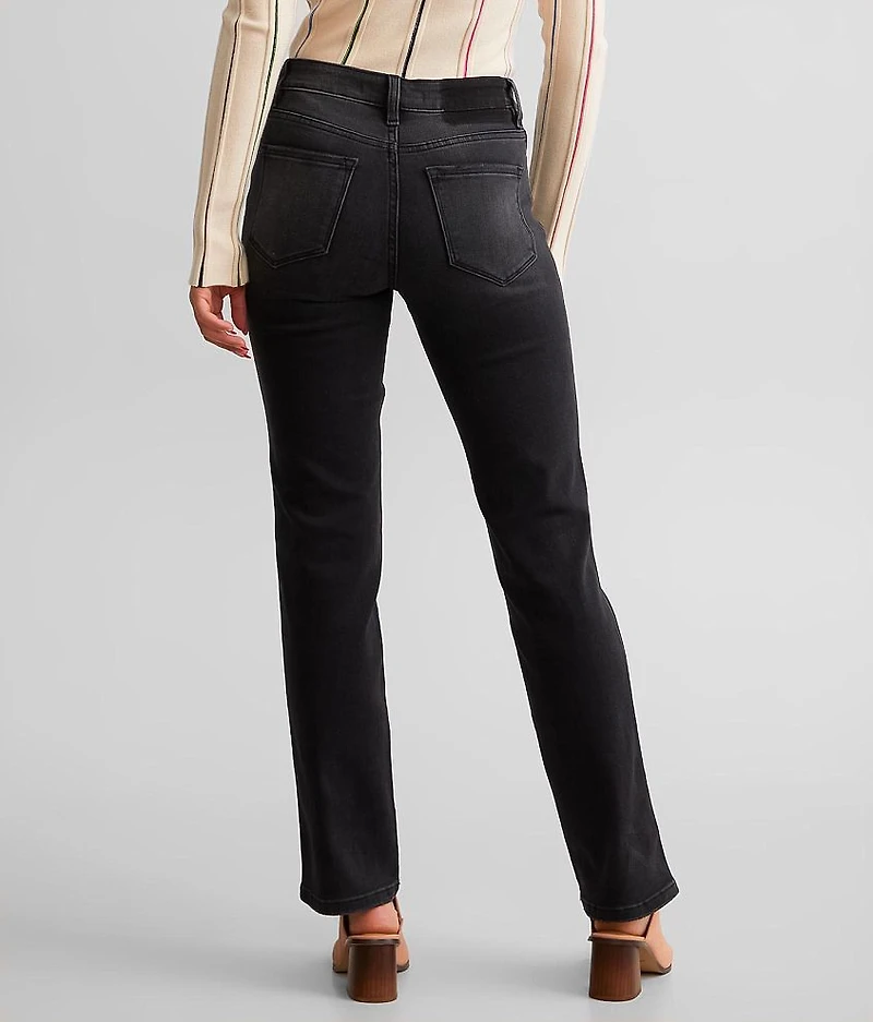 High Rise Slim Straight Stretch Jean