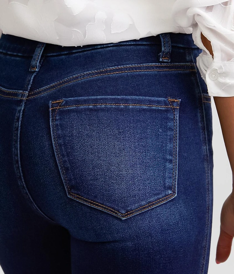High Rise Ankle Skinny Stretch Jean