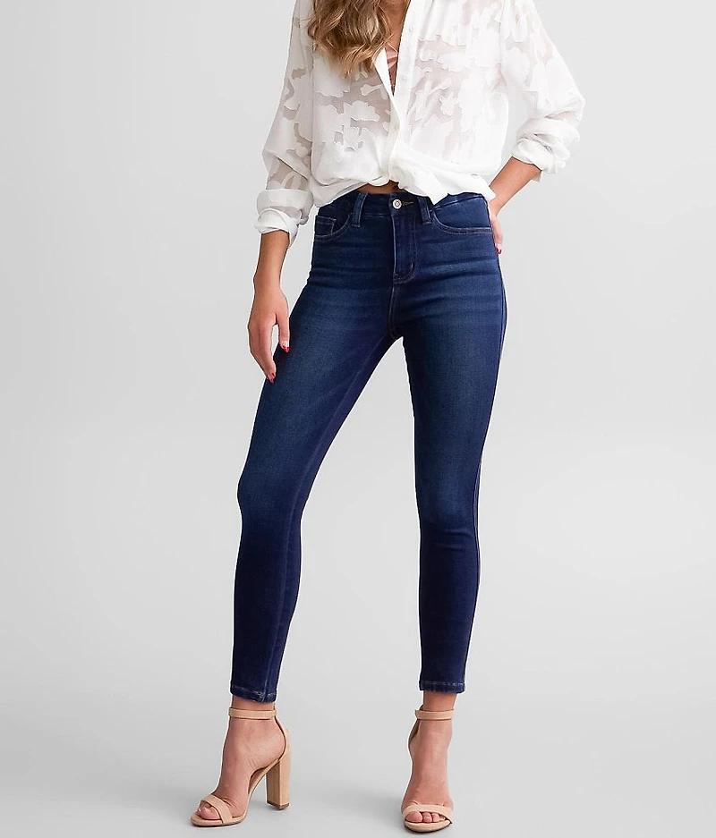 High Rise Ankle Skinny Stretch Jean