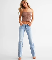 V Front Low Rise Stretch Jean