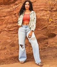 High Rise Wide Leg Jean