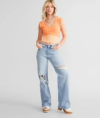 High Rise Wide Leg Jean