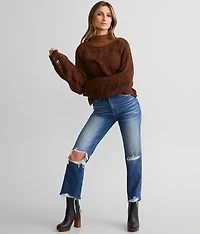 Ultra High Rise Cropped Straight Jean