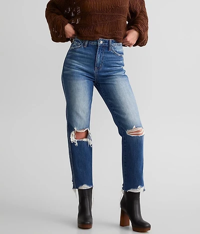 Ultra High Rise Cropped Straight Jean