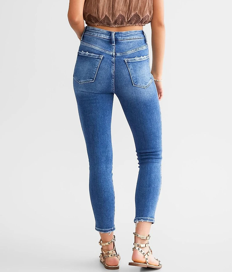 High Rise Ankle Skinny Stretch Jean
