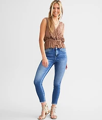 High Rise Ankle Skinny Stretch Jean