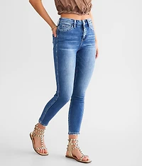 High Rise Ankle Skinny Stretch Jean