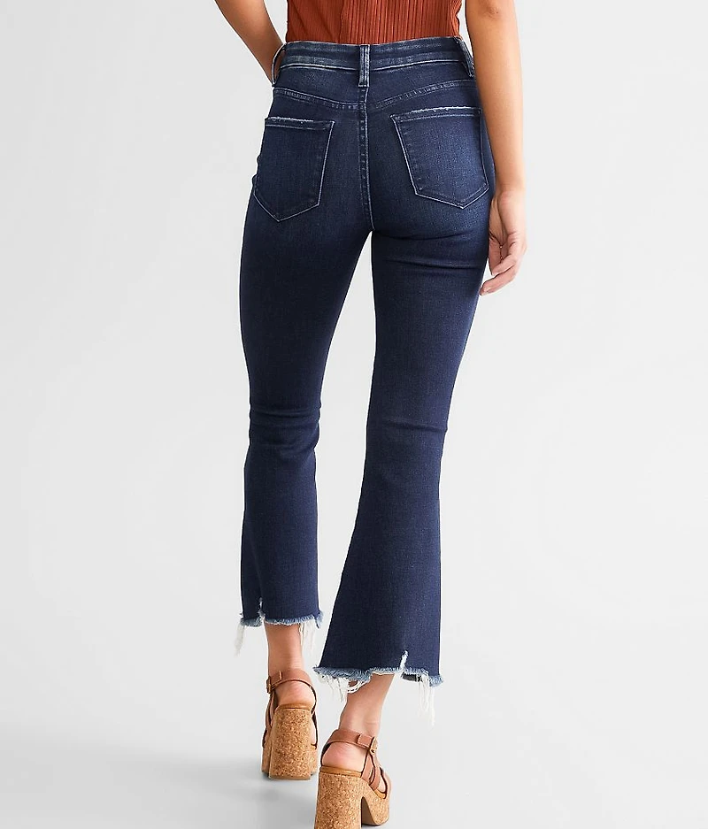 High Rise Cropped Flare Stretch Jean