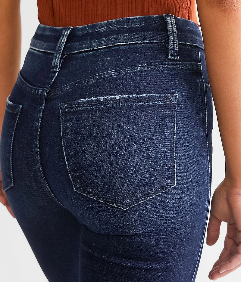 High Rise Cropped Flare Stretch Jean
