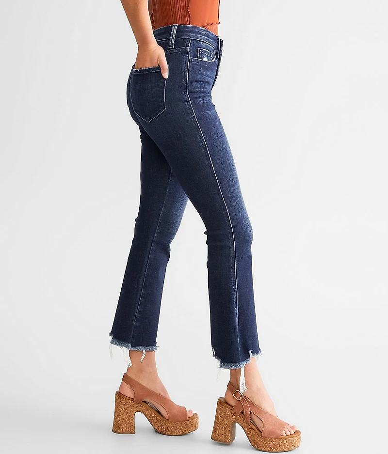 High Rise Cropped Flare Stretch Jean
