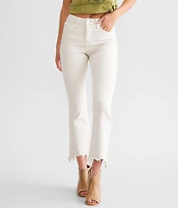 High Rise Cropped Flare Stretch Jean