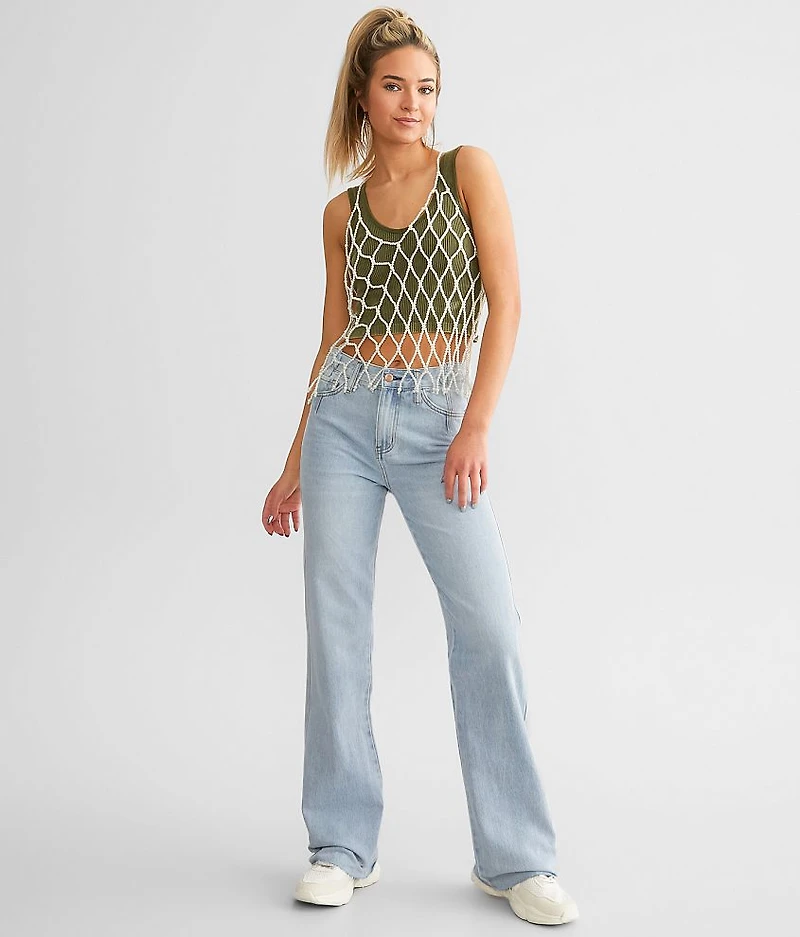 High Rise Wide Leg Jean
